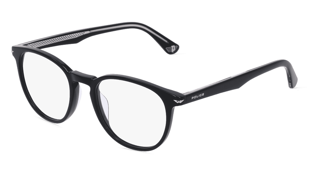 Police VPLG72 Zwart glanzend Hoekaanzicht