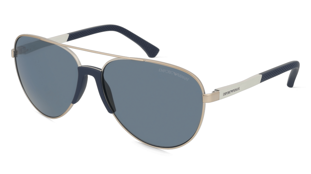 Emporio Armani EA2059 Argenté mat Vue d'angle