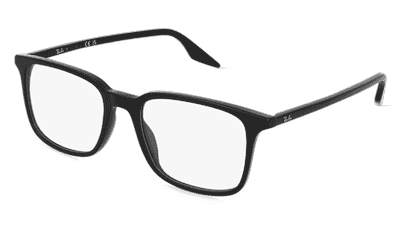 Ray-Ban RX5421 wit transparant Hoekaanzicht
