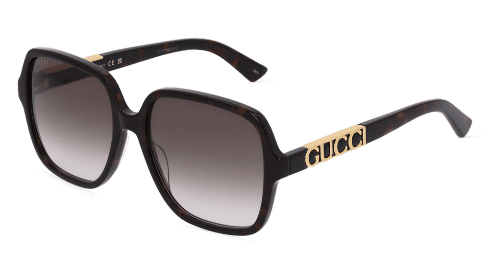 GUCCI GG1189S Havanna brillant Vue d'angle