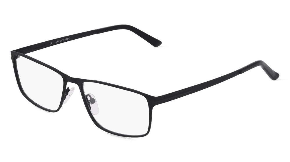 Fielmann OPH 9951 FLEX CL Noir mat Vue d'angle