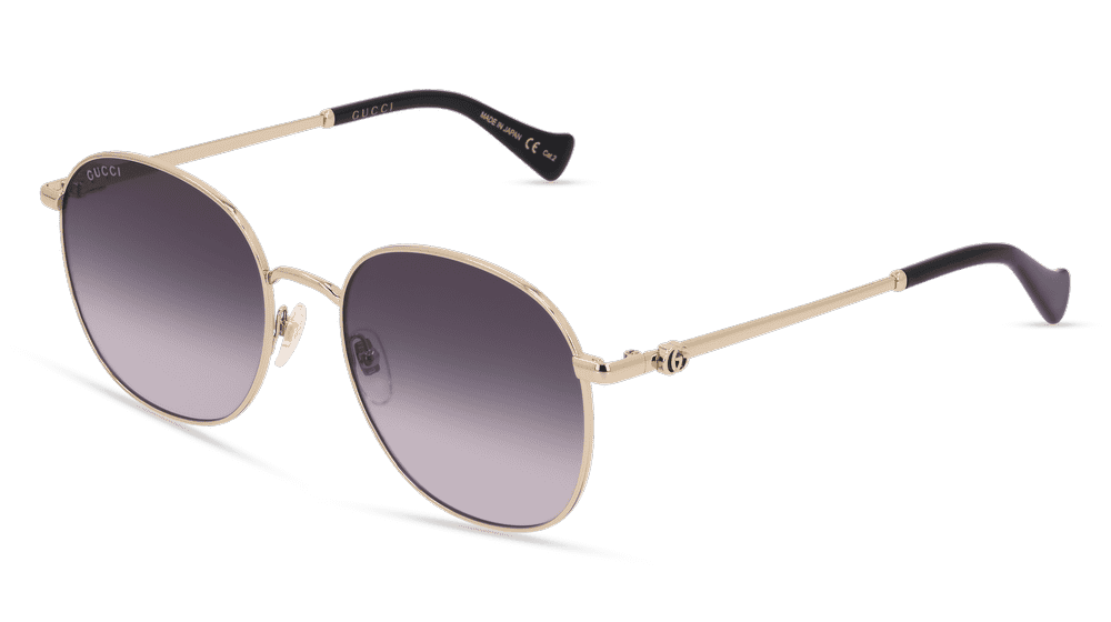 GUCCI GG1142S Doré brillant Vue d'angle