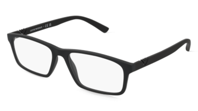 Emporio Armani EA3213 Bleu mat Vue d'angle
