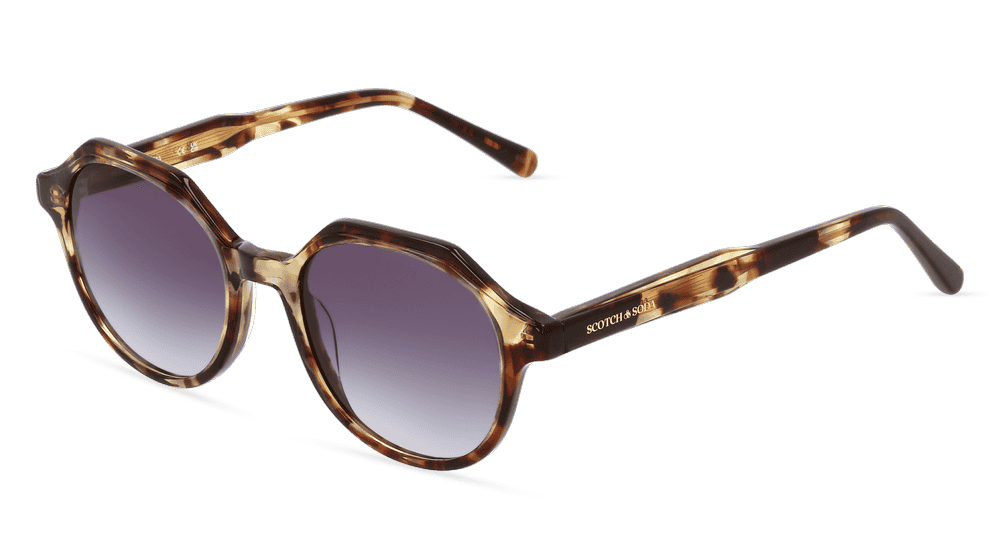 SCOTCH & SODA SS 7024 Havanna transparant Hoekaanzicht