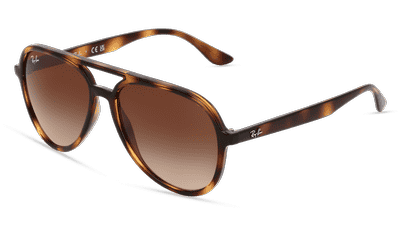 RAY-BAN RB 4376 havana Hoekaanzicht