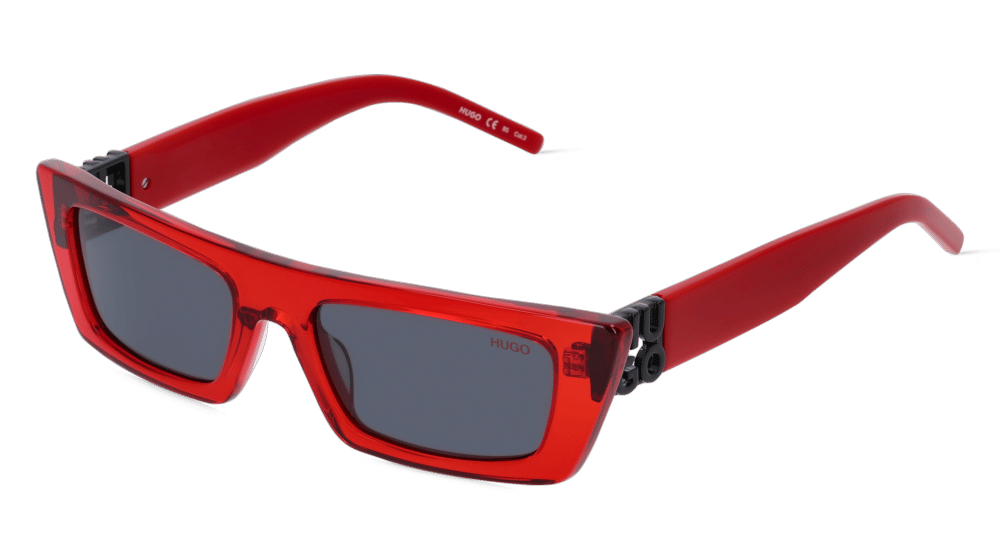 Hugo HG 1256/S Rouge brillant Vue d'angle