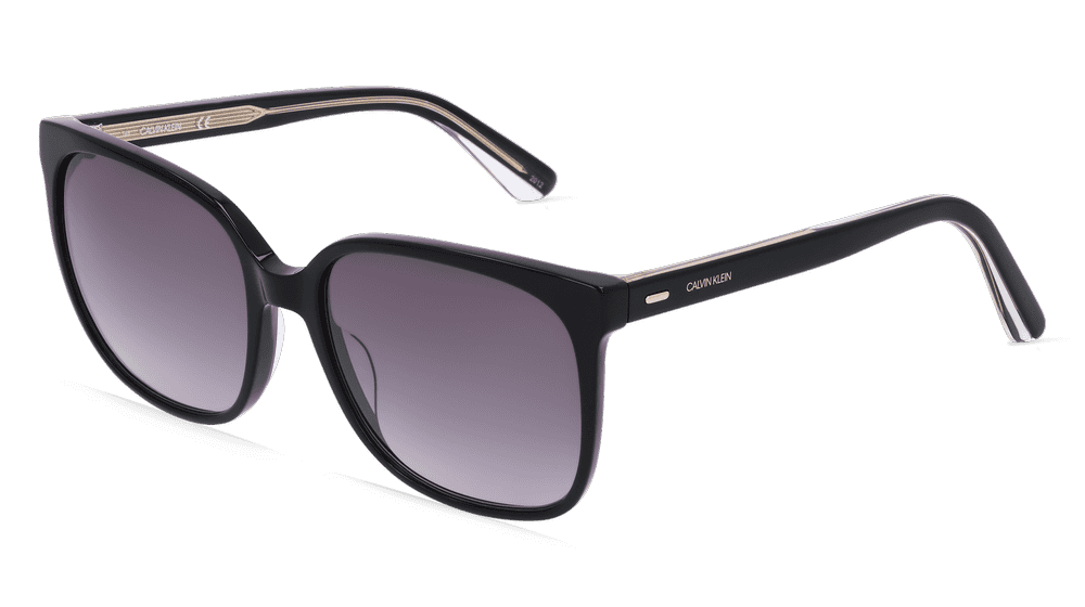 CALVIN KLEIN CK21707S Zwart glanzend Hoekaanzicht