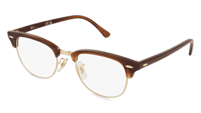 Ray-Ban 0RX5154 Vert rayé Vue d'angle