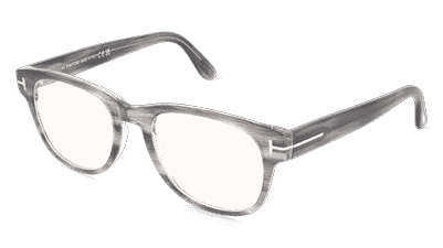 Tom Ford FT5898-B Zwart glanzend Hoekaanzicht
