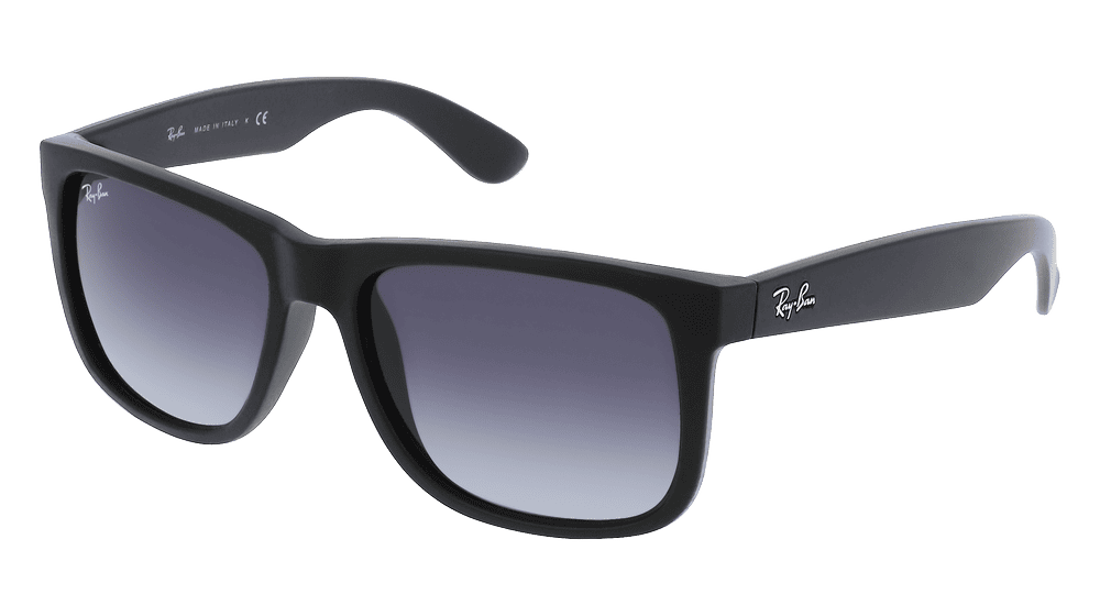RAY-BAN RB 4165 JUSTIN Black matt Corner View