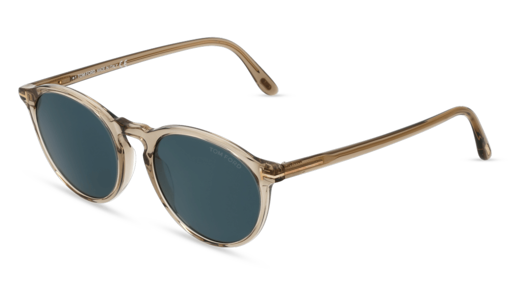 Tom Ford FT0904 AURELE Beige glanzend Hoekaanzicht