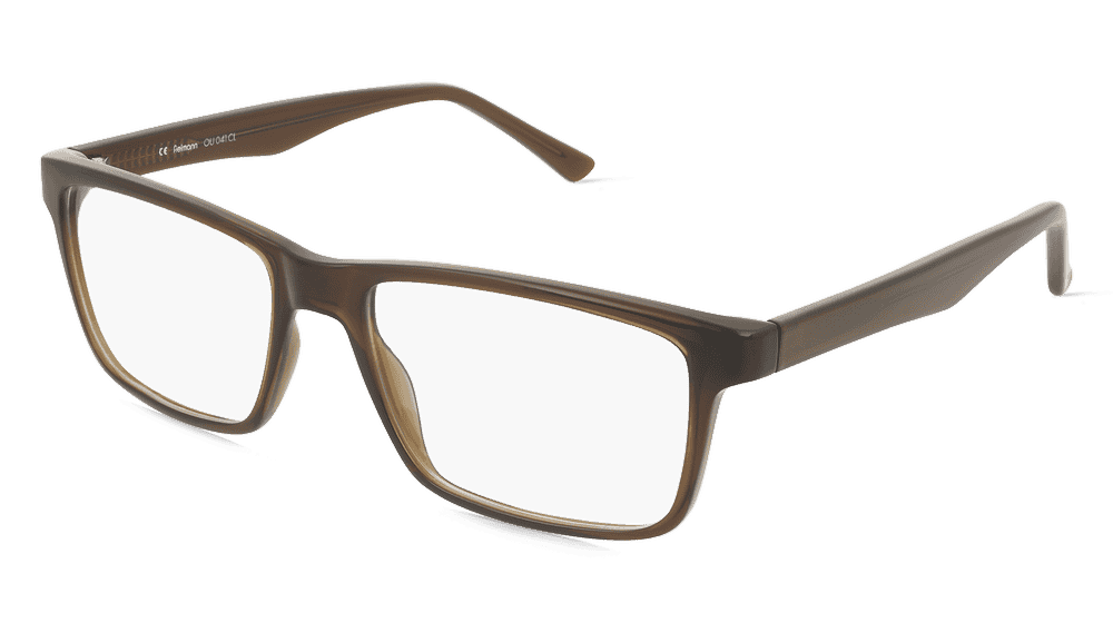 Fielmann OU 041 CL bruin transparant Hoekaanzicht