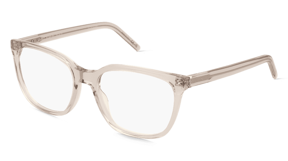Saint Laurent SL M129 beige transparant Hoekaanzicht