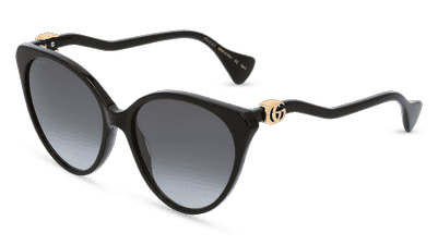 GUCCI GG1011S zwart Hoekaanzicht