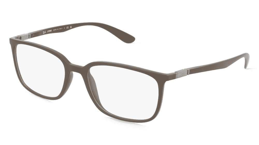 Ray-Ban RX7208 Brun Vue d'angle