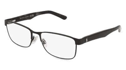 Polo Ralph Lauren PH1157 Noir mat Vue d'angle