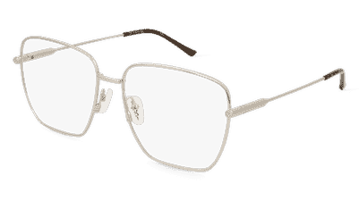 Gucci GG1414O Doré transparent Vue d'angle
