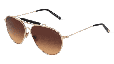 Tom Ford FT0995 RAPHAEL-02 Goud glanzend Hoekaanzicht