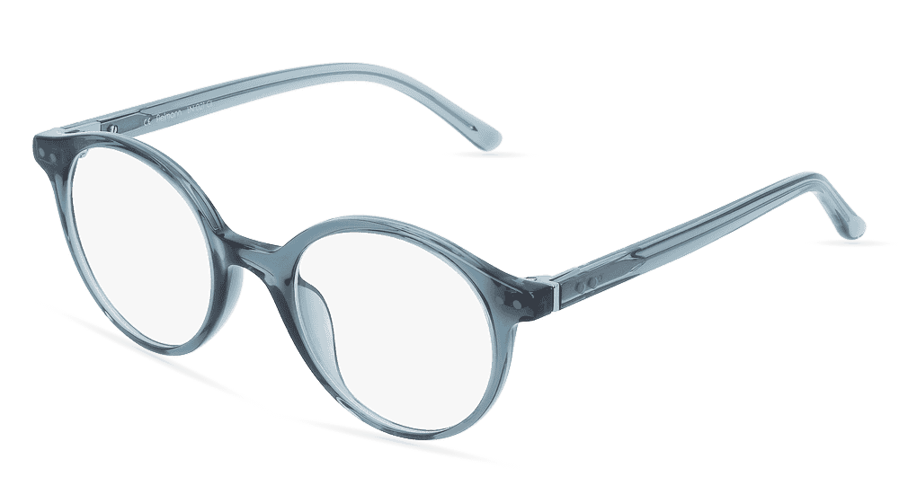 Fielmann LN 021 CL blauw transparant Hoekaanzicht