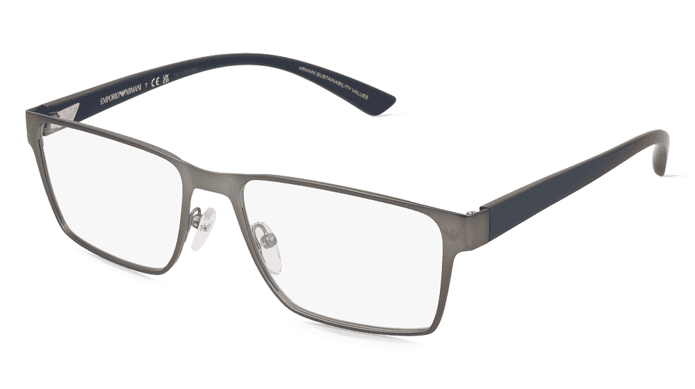 Emporio Armani 0EA1157 Gris gun mat Vue d'angle