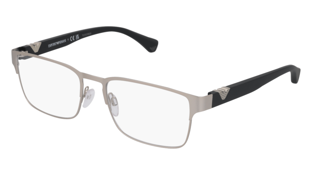 Emporio Armani EA1027 Argenté mat Vue d'angle