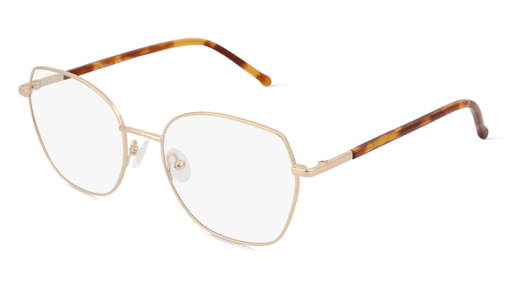 Fielmann BD 554 FA goud havana Hoekaanzicht
