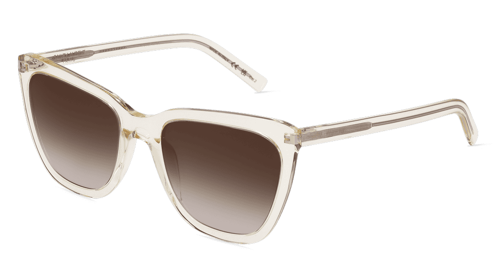 SAINT LAURENT SL 548 SLIM Miel transparent Vue d'angle