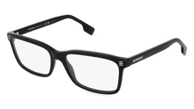 Burberry BE2352 Noir rayé Vue d'angle