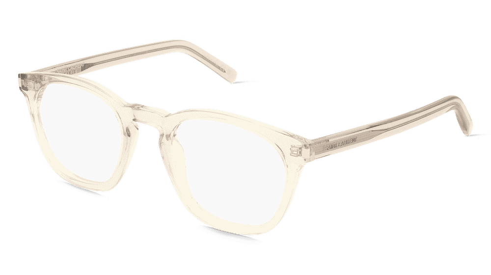Saint Laurent SL 28 beige transparant Hoekaanzicht