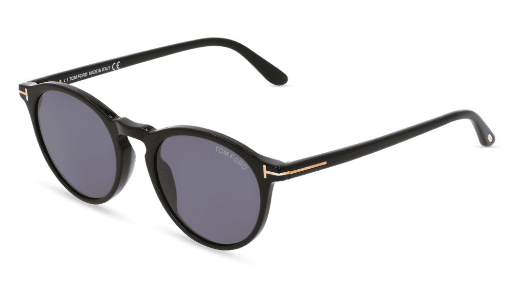 Tom Ford FT 0904 AURELE Noir brillant Vue d'angle