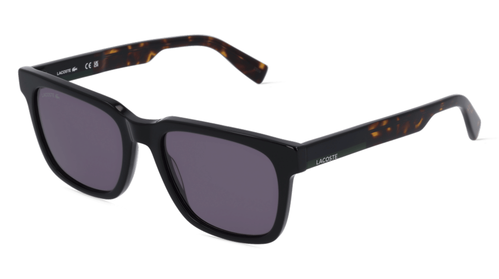 Lacoste L996S Noir brillant Vue d'angle