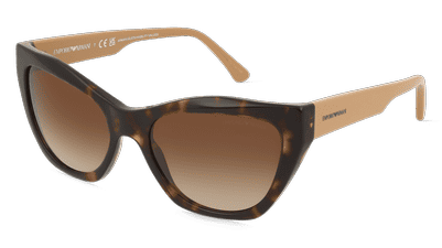 EMPORIO ARMANI EA4176 Havane bleu Vue d'angle