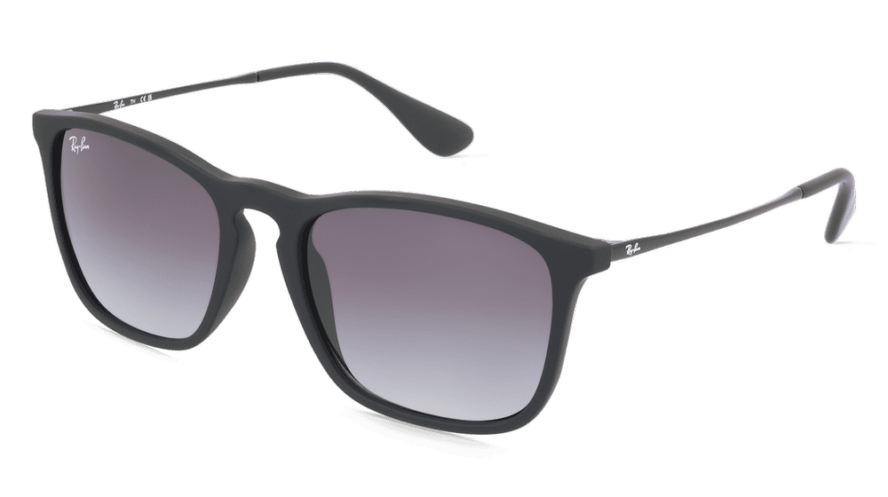 RAY-BAN RB 4187 CHRIS zwart Hoekaanzicht