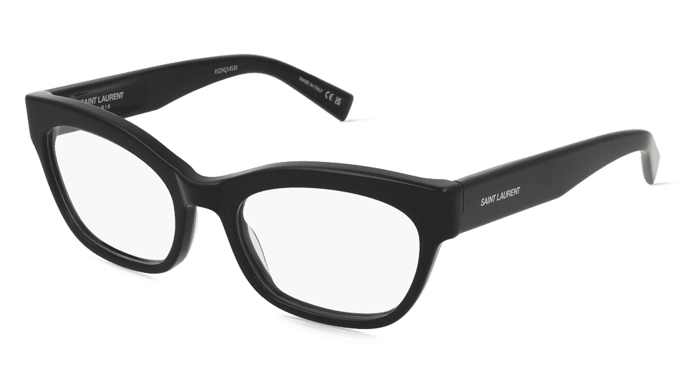 Saint Laurent SL 643 Noir transparent Vue d'angle
