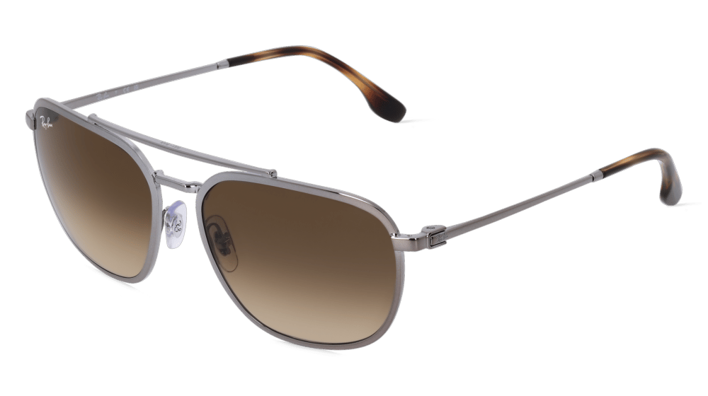 Ray-Ban RB3708 Gris gun Vue d'angle