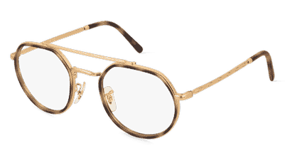 Ray-Ban RX3765V Doré Vue d'angle