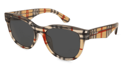 Burberry 0BE4432U Blanc noir Vue d'angle