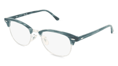 Ray-Ban 0RX5154 Groen gestreept Hoekaanzicht