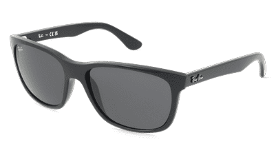 RAY-BAN RB 4181 Zwart glanzend Hoekaanzicht