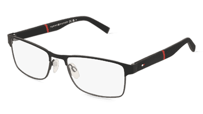 Tommy Hilfiger Eyewear TH 2041 zwart Hoekaanzicht