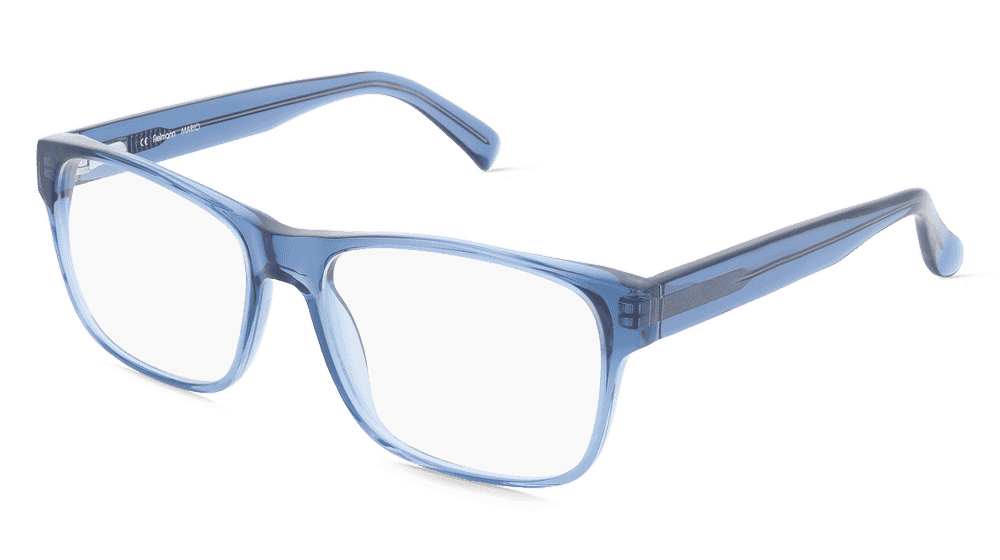 Fielmann LN 056 FLEX CL MARIO blauw transparant Hoekaanzicht