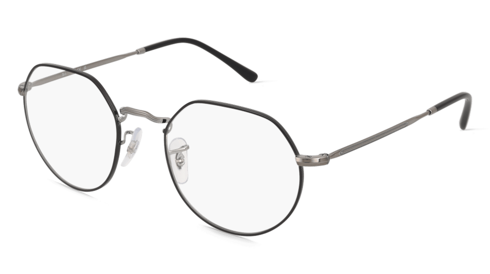 Ray-Ban 0RX6465 JACK Gris gun noir Vue d'angle