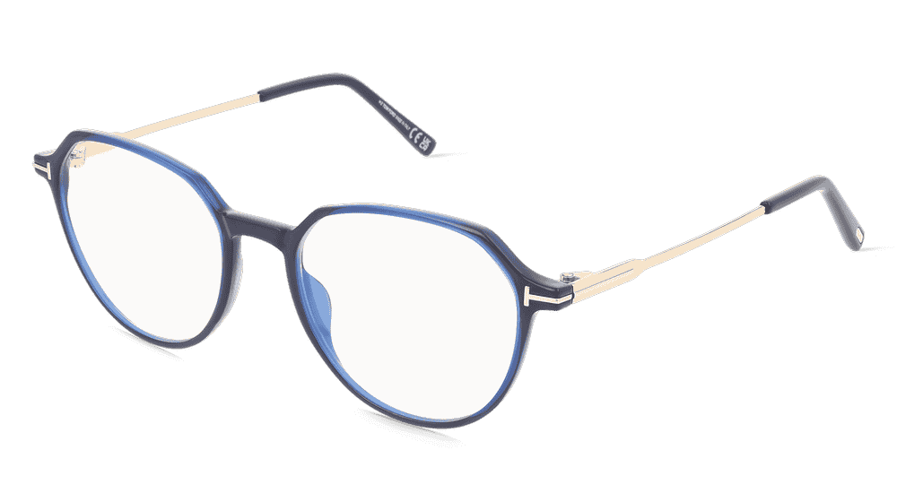Tom Ford FT5875-B Bleu brillant Vue d'angle