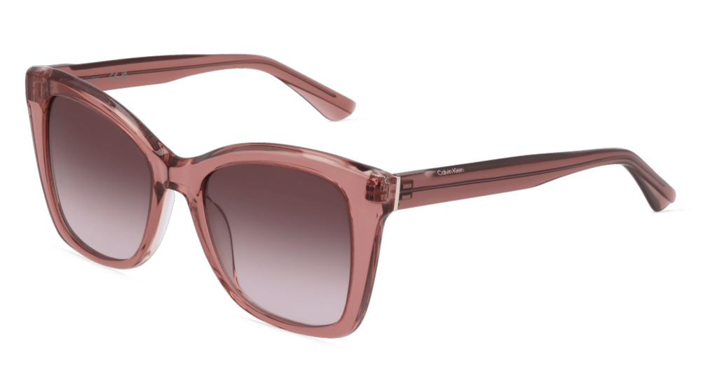 Calvin Klein CK22530S roze transparant Hoekaanzicht