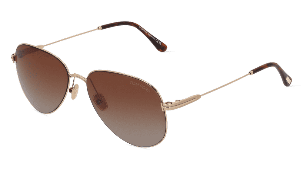Tom Ford FT0993 PORSCHA Doré Vue d'angle