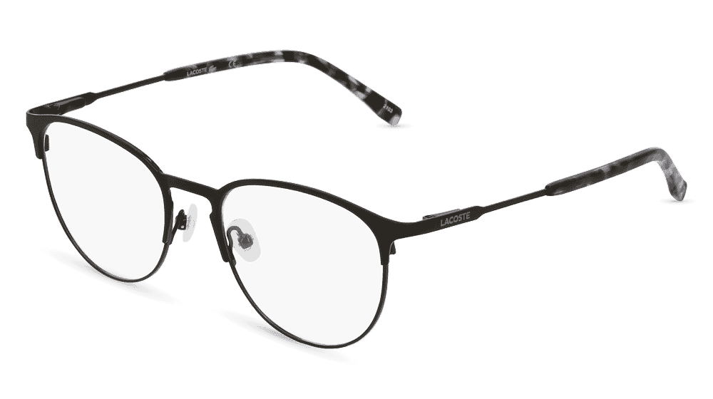 LACOSTE L2251 Noir mat Vue d'angle