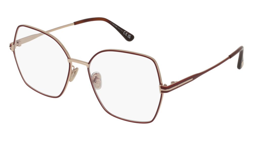 Tom Ford FT5876-B goud roze Hoekaanzicht