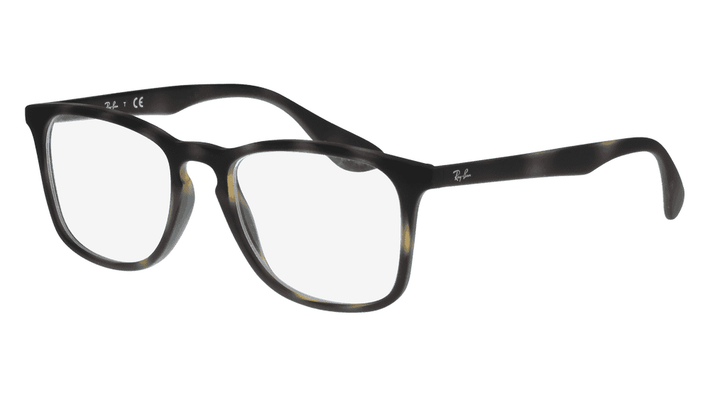 RAY-BAN RX7074 havana Hoekaanzicht