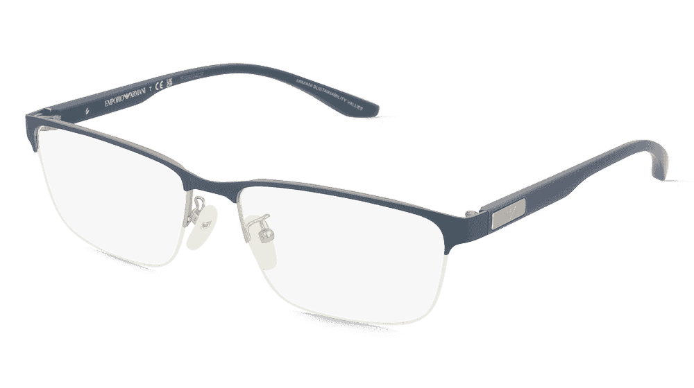 Emporio Armani EA1147 Zilver mat Hoekaanzicht