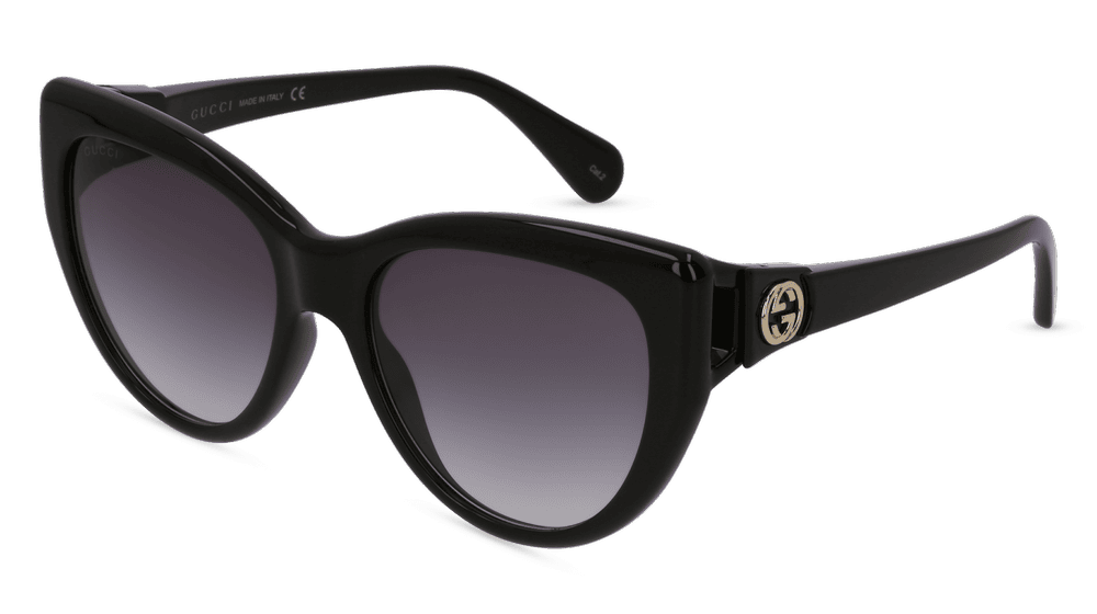 GUCCI GG0877S Noir brillant Vue d'angle